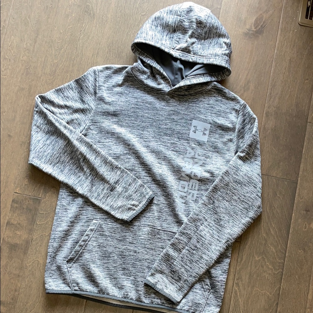 Under Armour Gray Boys Hooded Sweatshirt